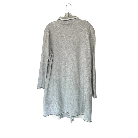 Frank & Eileen Belfast Fleece Lab Trench Double Breast Oversized Jacket Size L - Picture 10 of 13